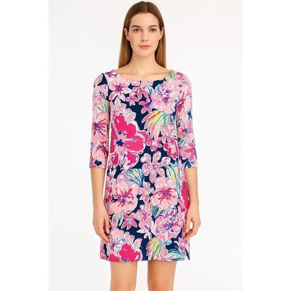 Lilly Pulitzer Sophie Dress Size Large Floral Stretch